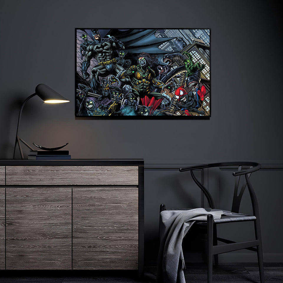 Dark City Descent Wall Art