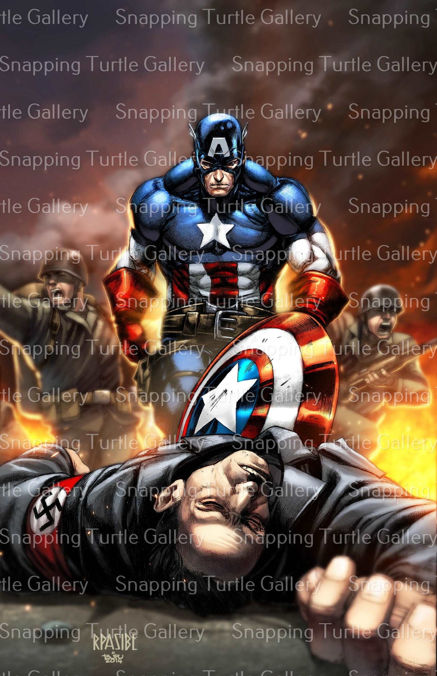 Captain America Vs bad guys Army - Snapping Turtle Gallery