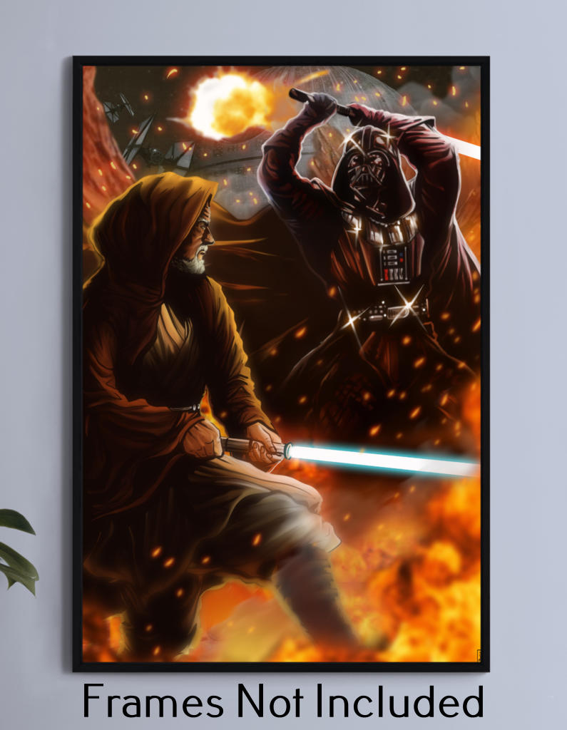 Vader Vs Obi-Wan Wall Art