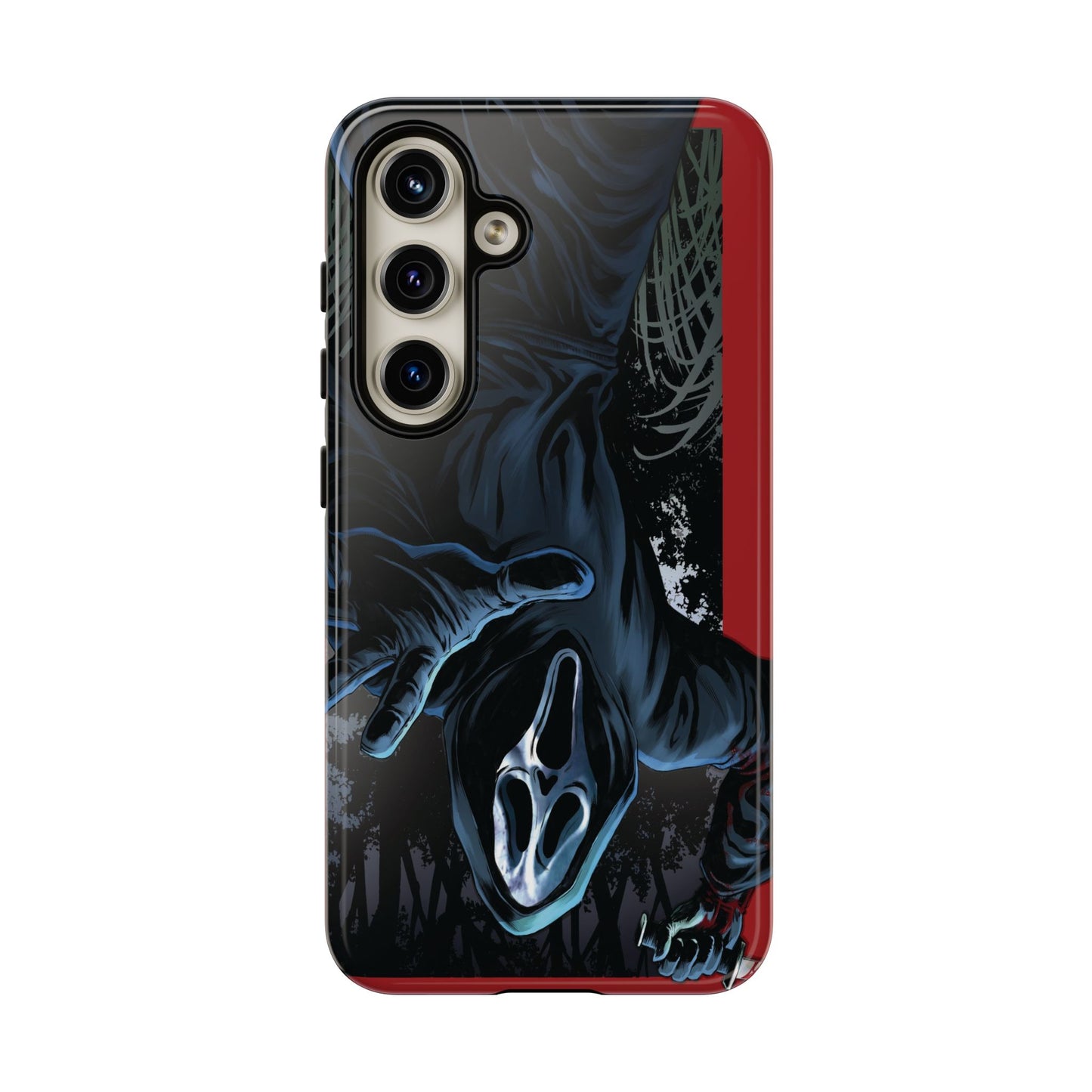 Scream Phone Case, Halloween, Tough Phone Cover Iphone 15 Pro Max, 14 Plus, 13, 12, 11 & Samsung S24, S23, Pixel 8 Pro, Horror Case
