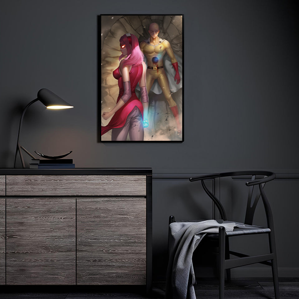 Cherry Blossom Clash Wall Art