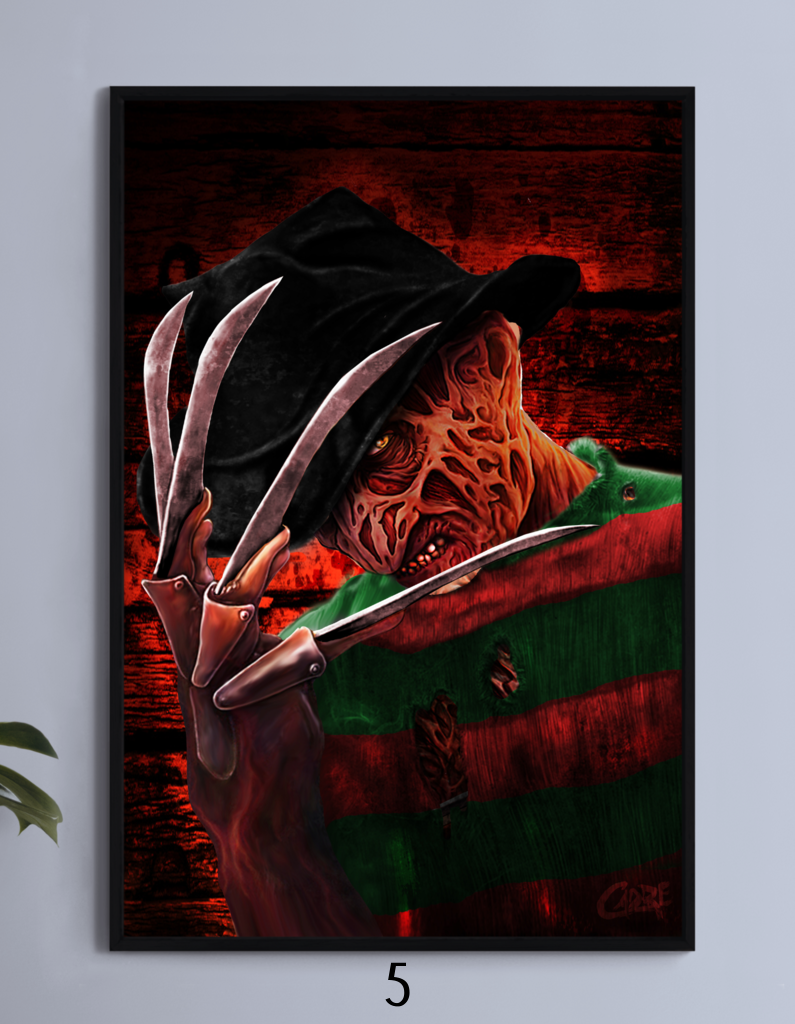 Pre Order Freddy Kruger Signed 12x18 Wall art