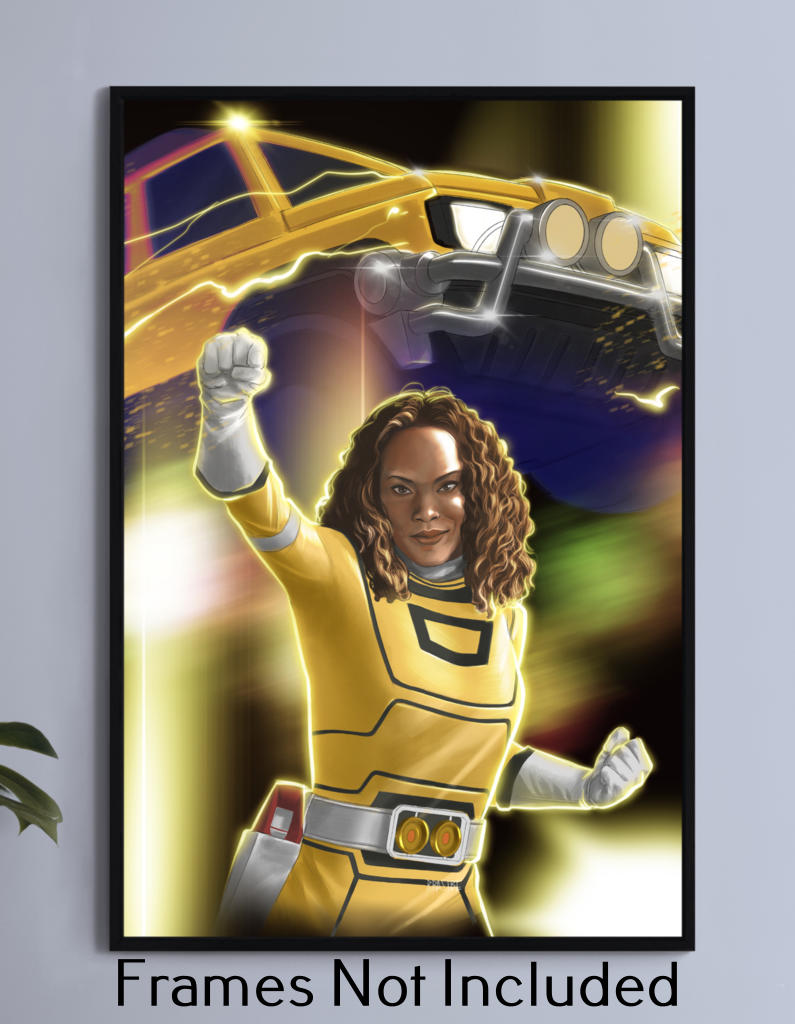 Nakia Burrise Yellow Ranger Power Rangers Turbo Wall Art