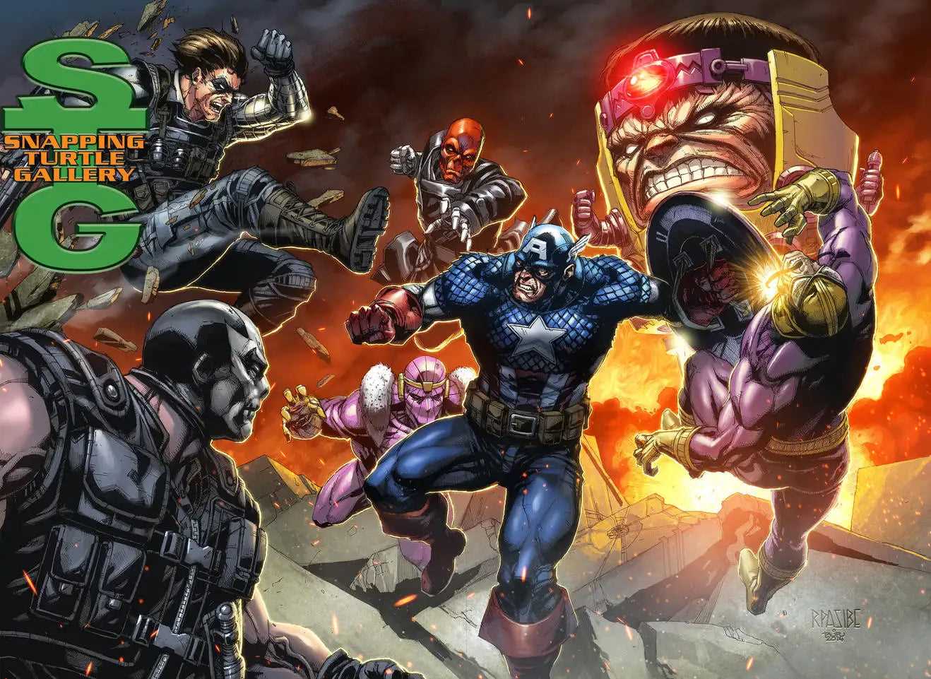 Captain America Vs Evil Enemies - Snapping Turtle Gallery