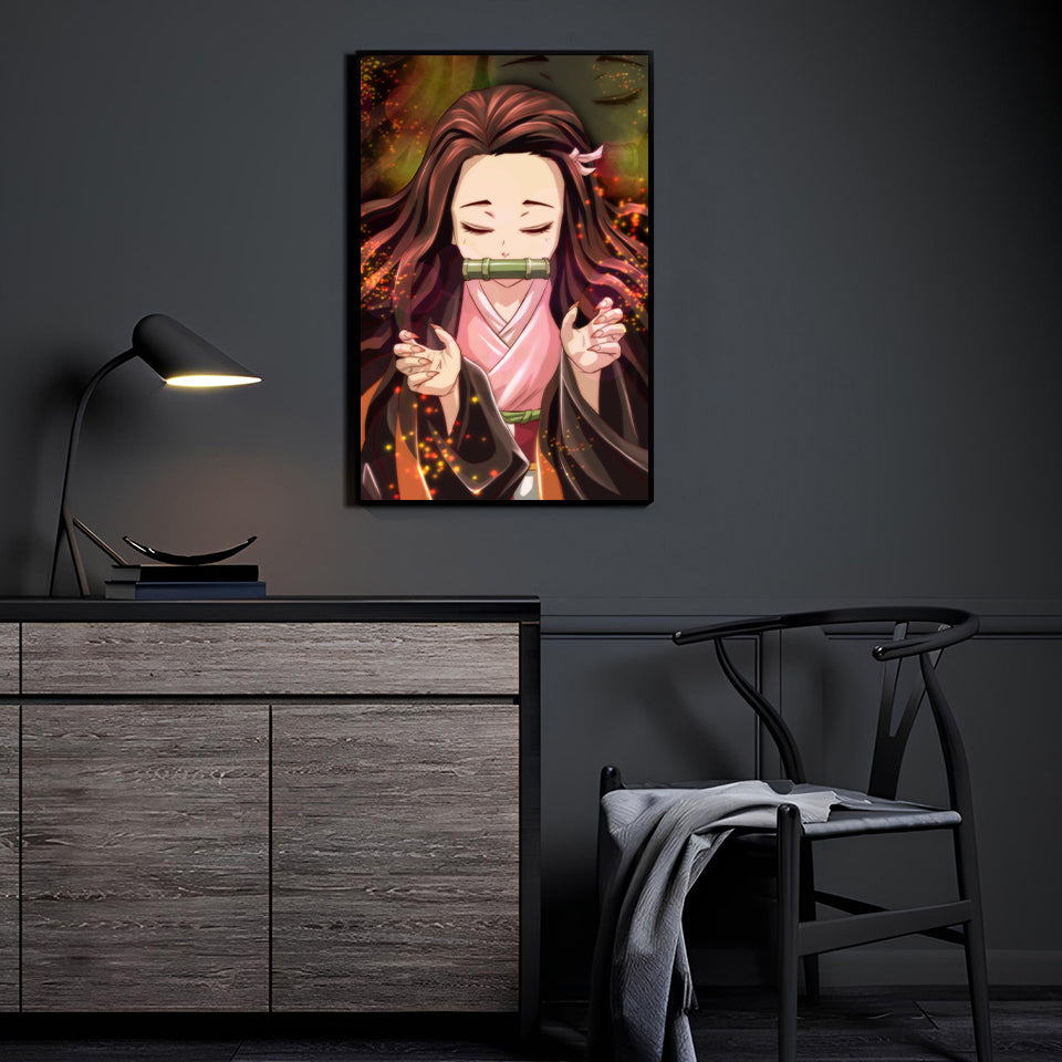 Nezuko Unleashed Wall Art