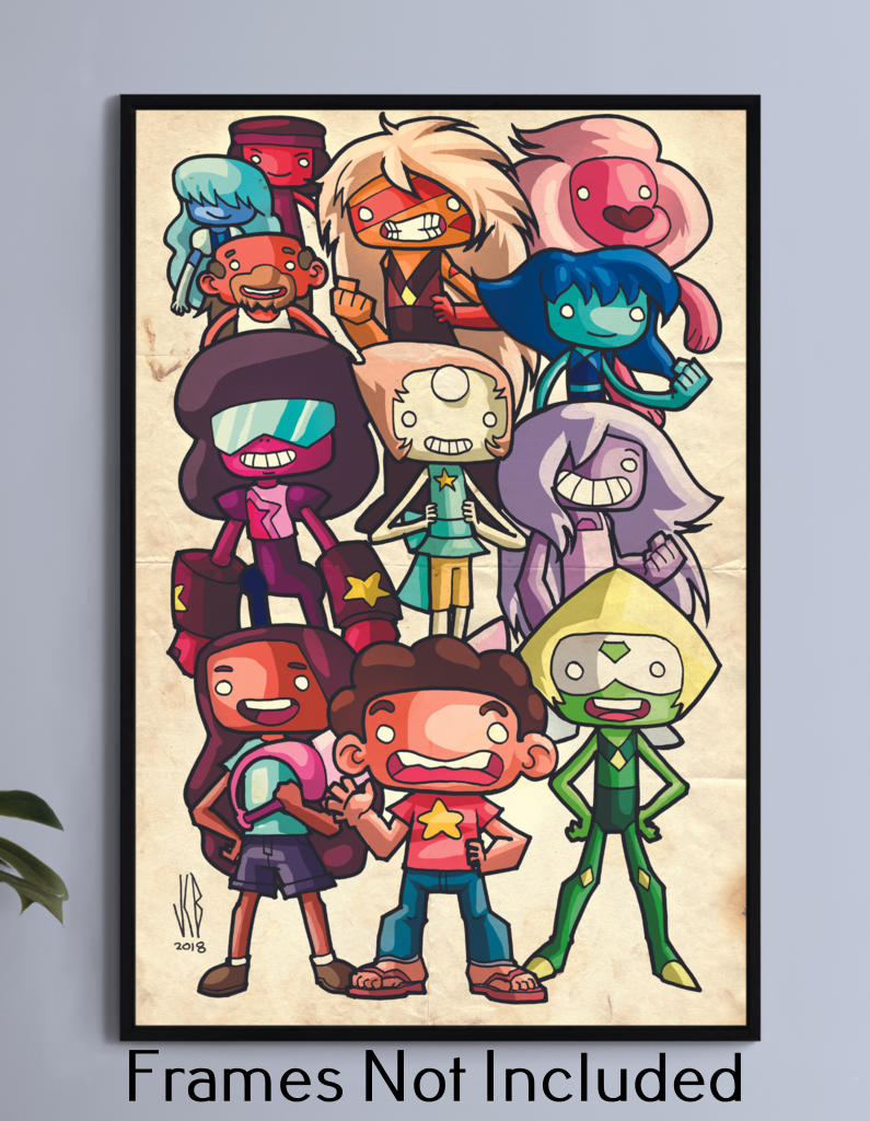 Steven Universe Chibi Wall Art