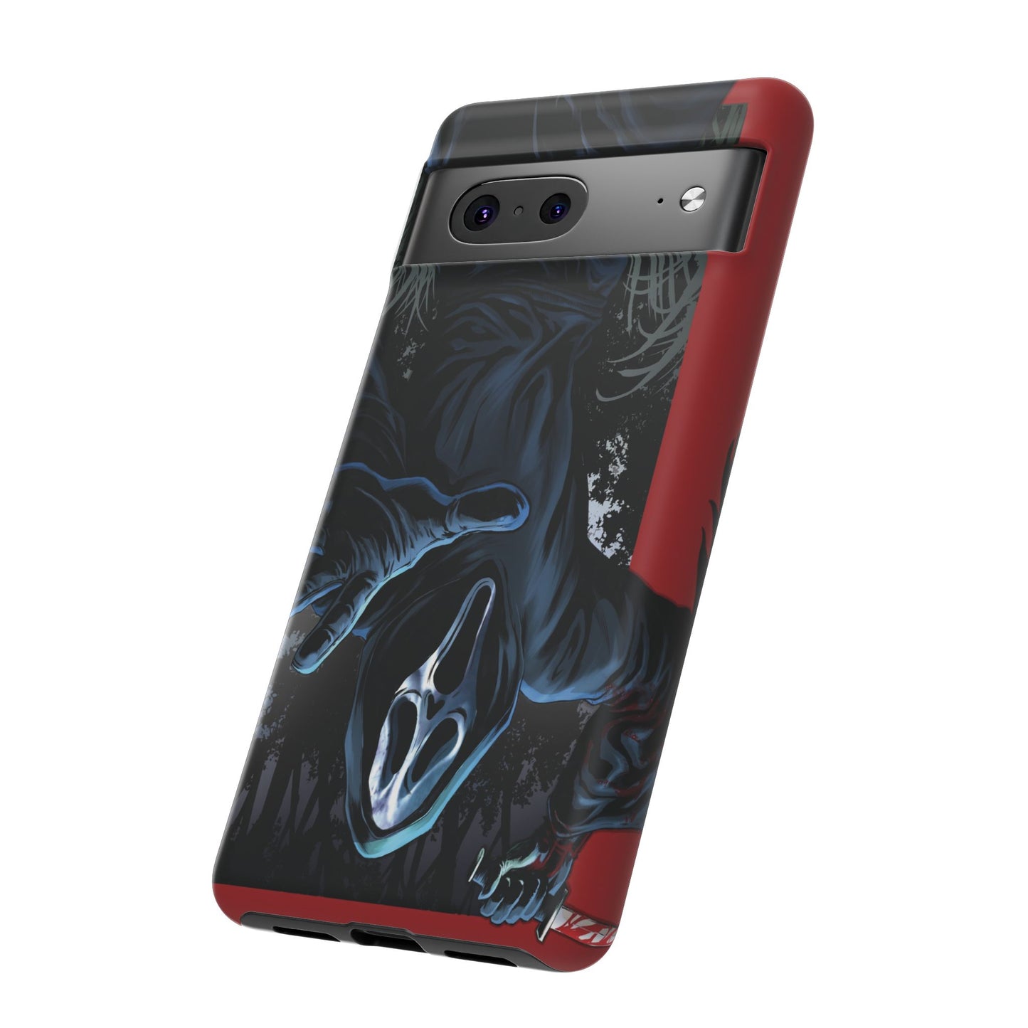 Scream Phone Case, Halloween, Tough Phone Cover Iphone 15 Pro Max, 14 Plus, 13, 12, 11 & Samsung S24, S23, Pixel 8 Pro, Horror Case