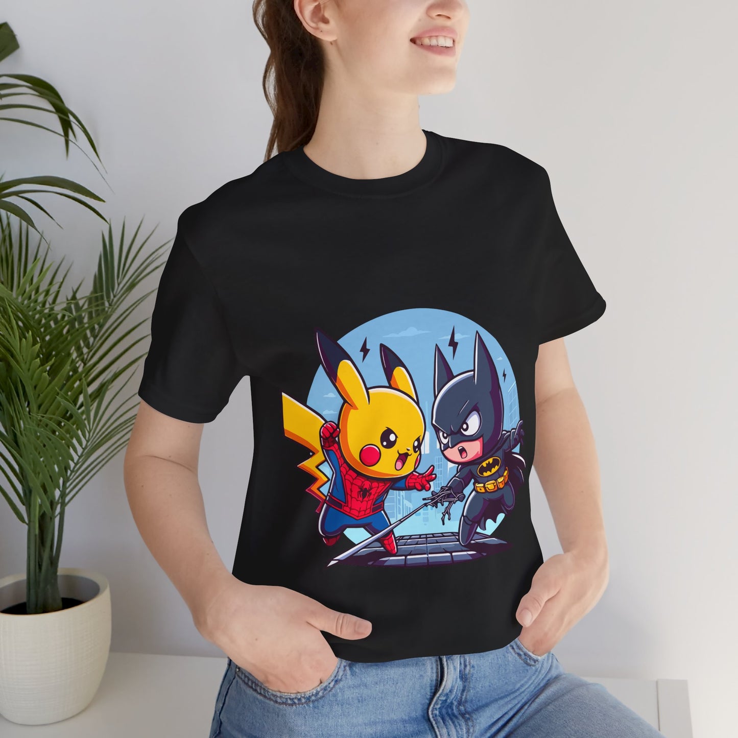 Anime Mashup Spider-Chu Vs Batchut-Shirt T-Shirt