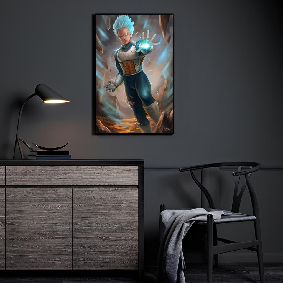 Super Saiyan Blue Vegeta Wall Art