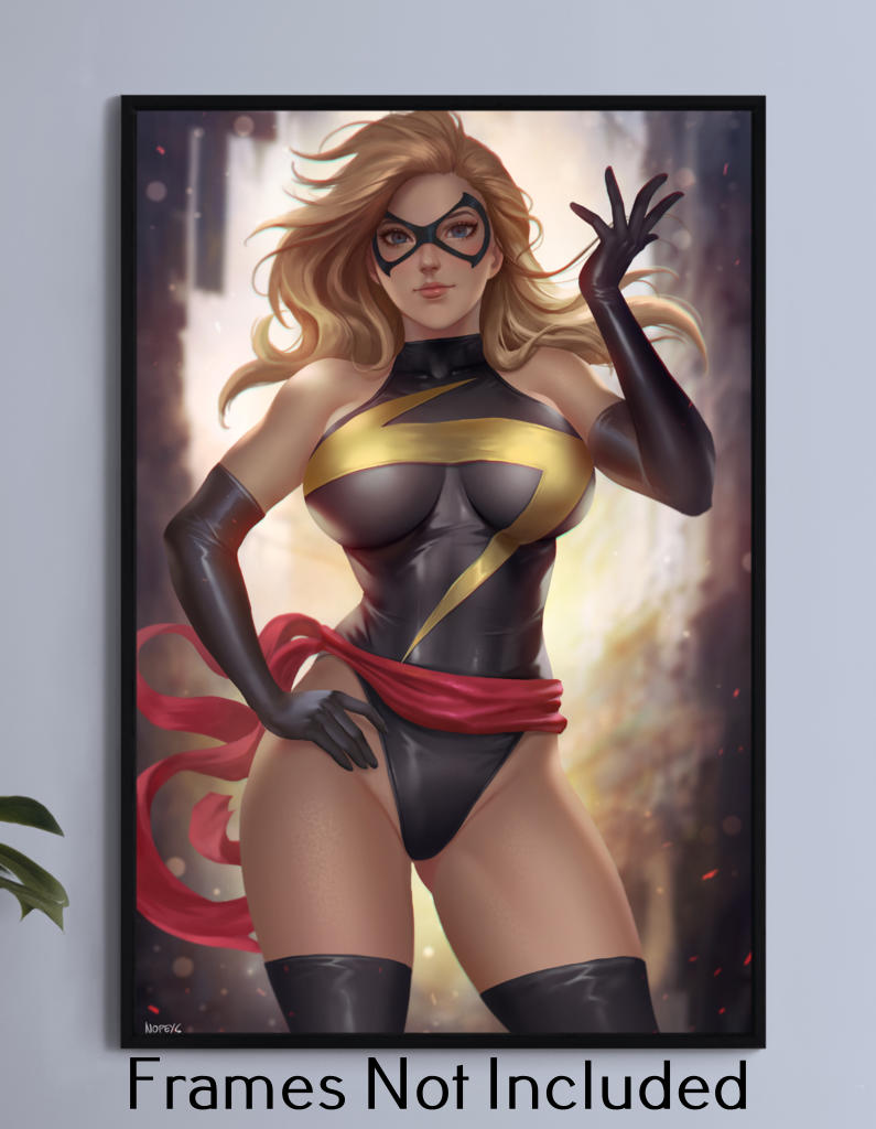 Powerful Ms. Marvel Wall Art