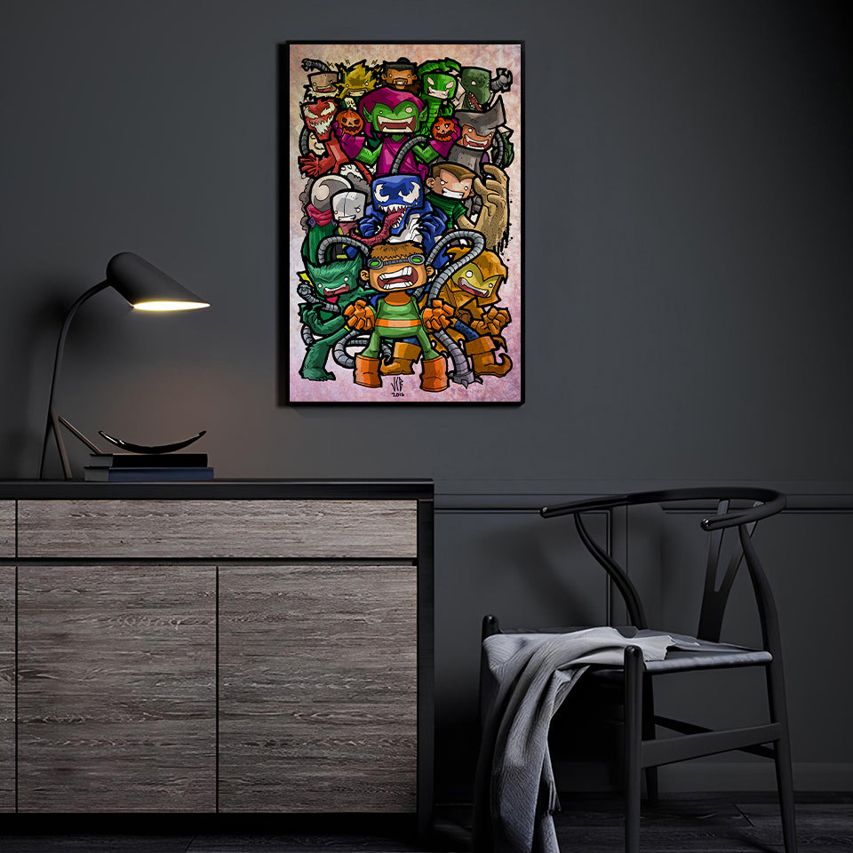 Chibi Villains Wall Art