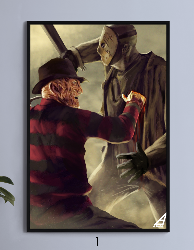Pre Order Freddy Kruger Signed 12x18 Wall art