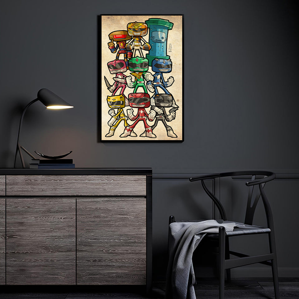Chibi Rangers Wall Art