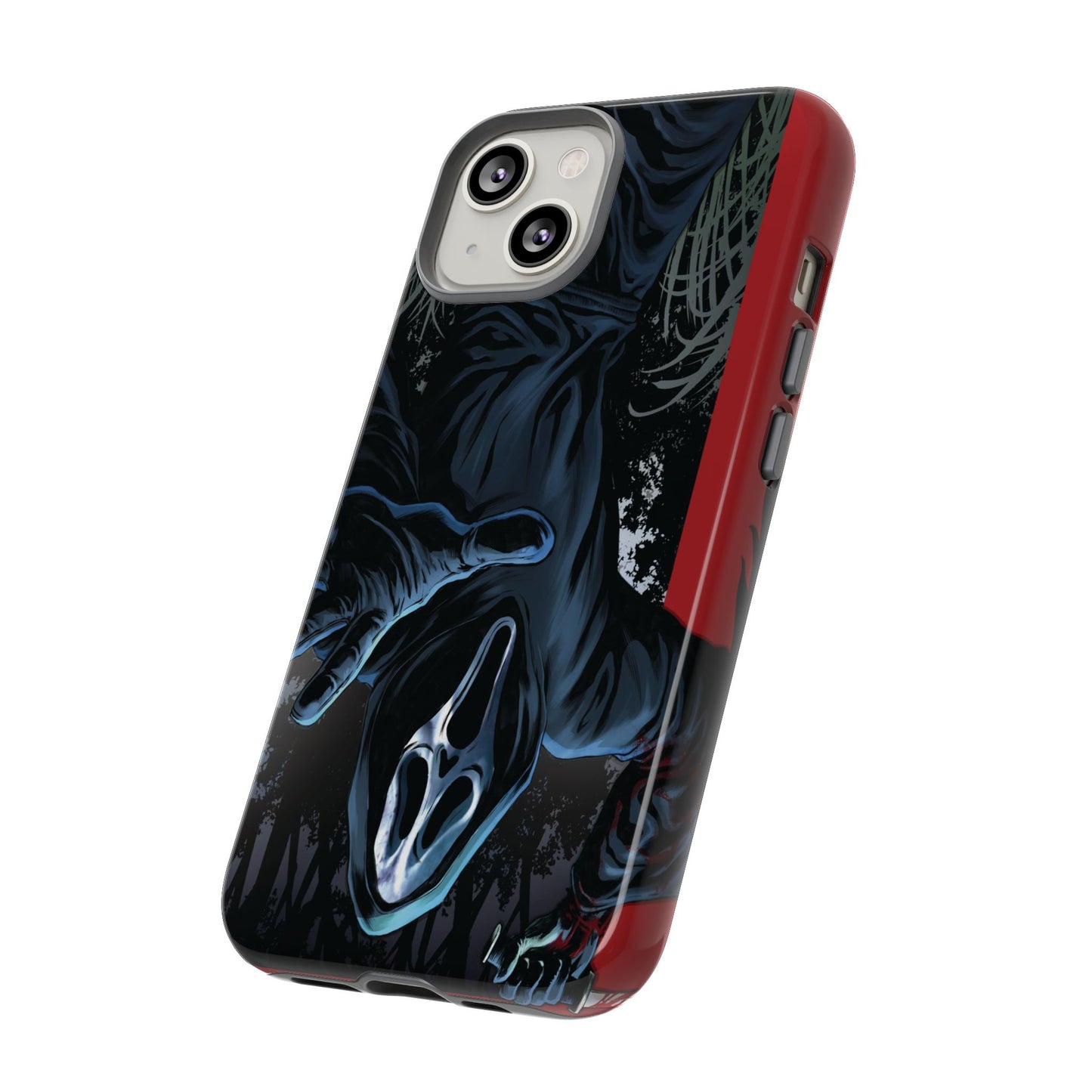 Scream Phone Case, Halloween, Tough Phone Cover Iphone 15 Pro Max, 14 Plus, 13, 12, 11 & Samsung S24, S23, Pixel 8 Pro, Horror Case