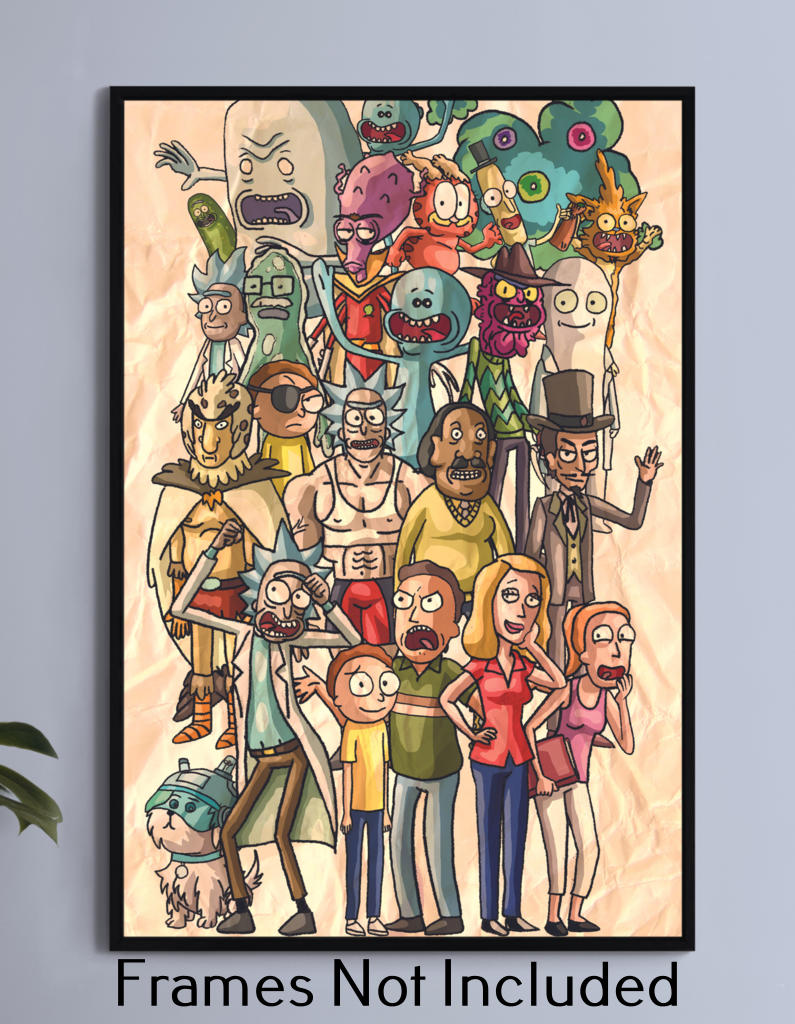 Rick and Morty Multiverse Wall Art