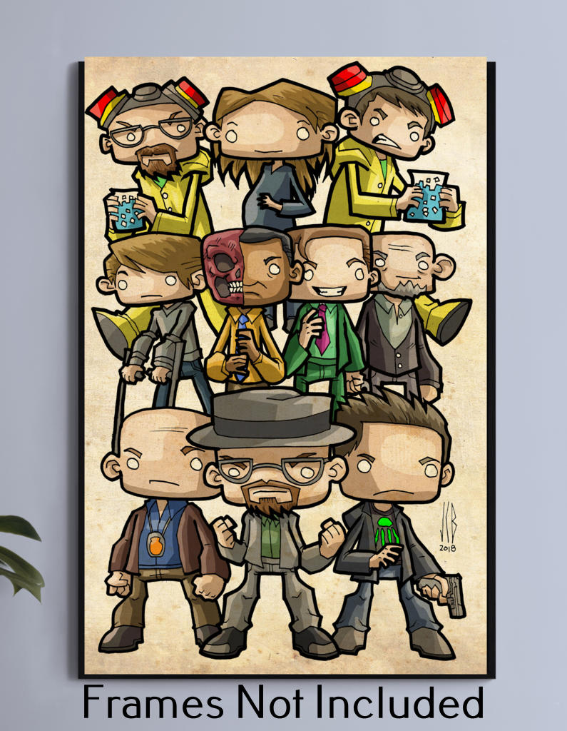 Breaking Bad Chibi Wall Art