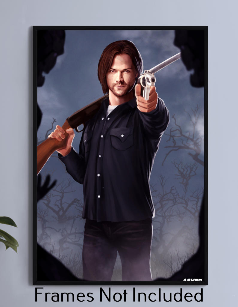 Hunter’s Resolve Wall Art Poster Print – Sam Winchester by Ben Asher