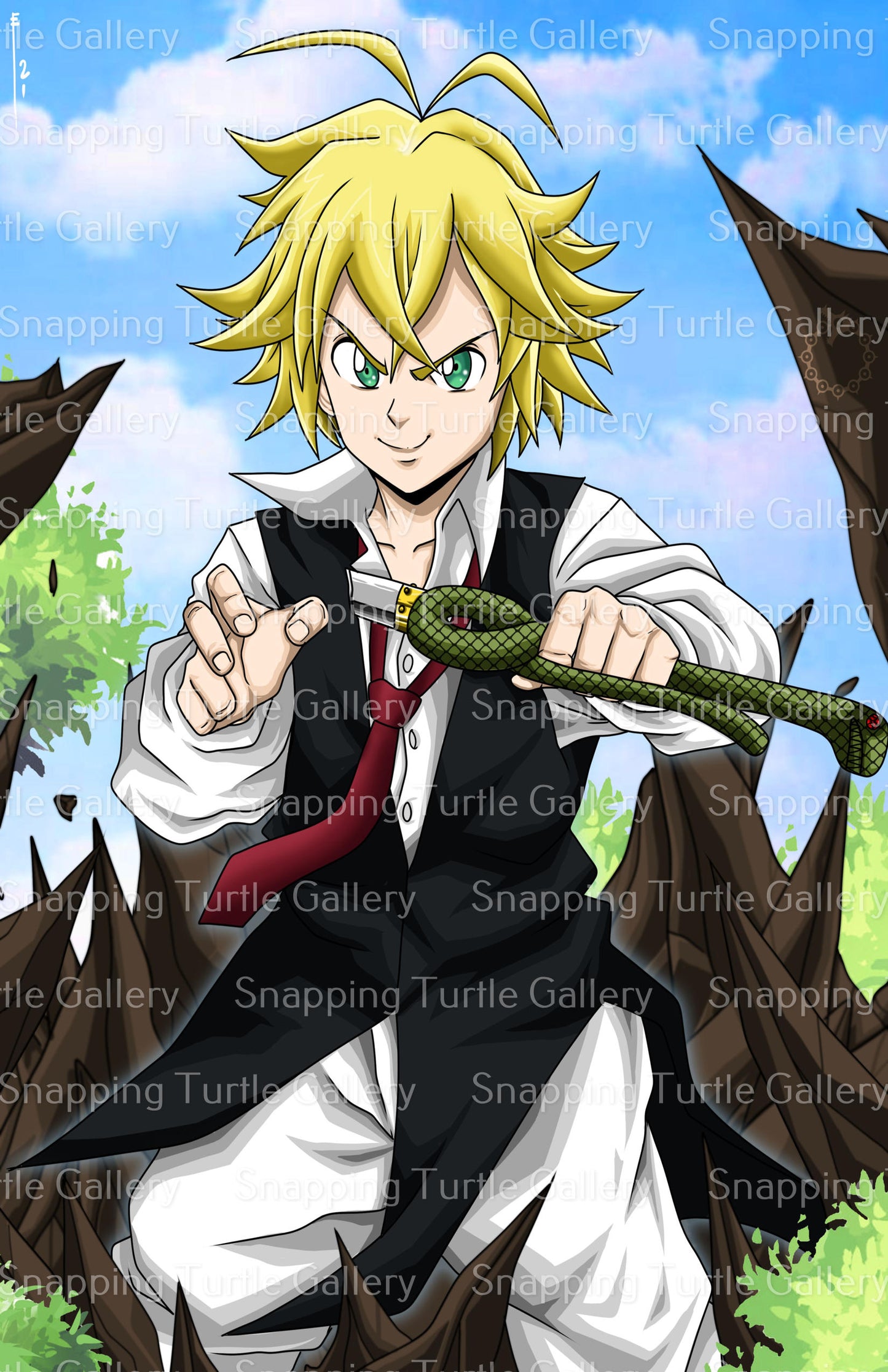 Meliodas Wall Art