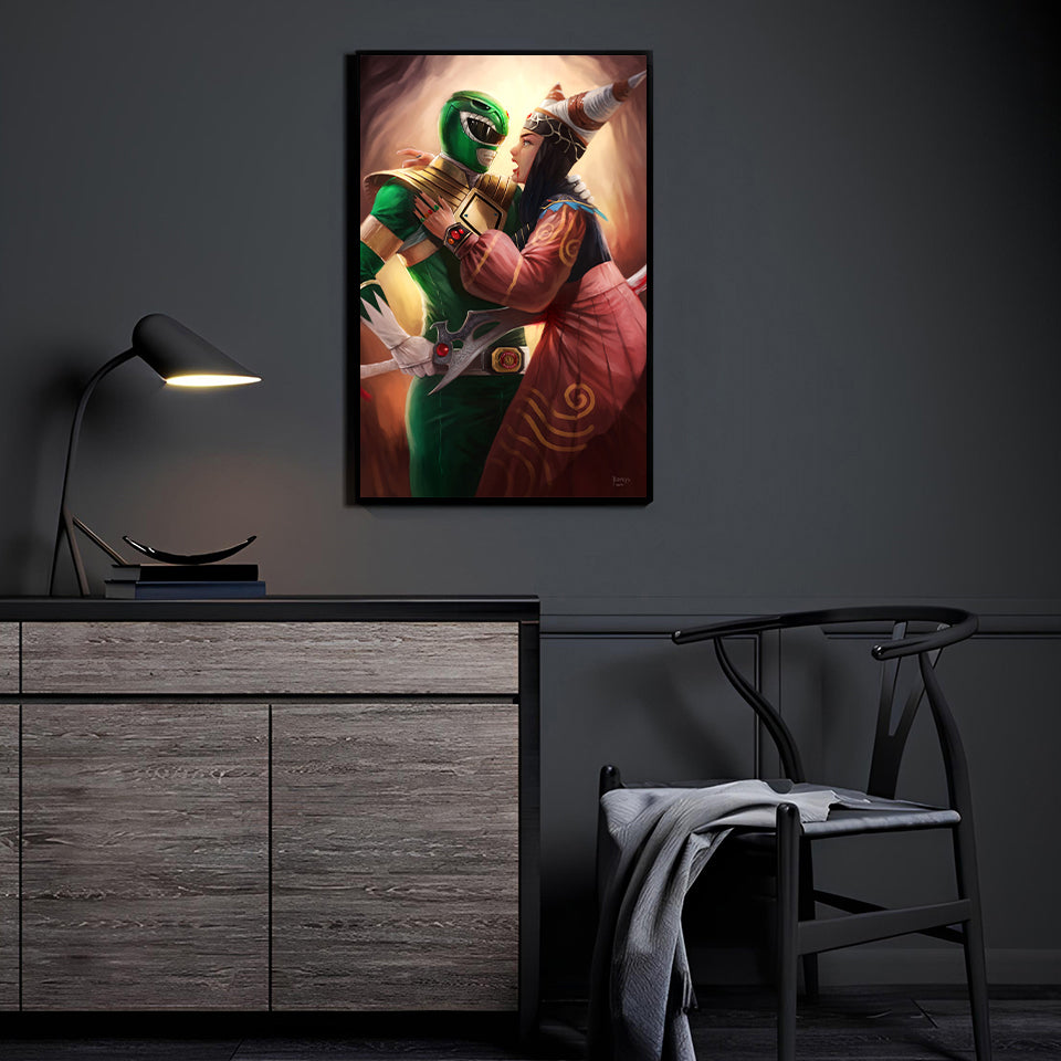 Dark Alliance Wall Art Poster Print – Green Ranger & Rita Repulsa by Nopeys