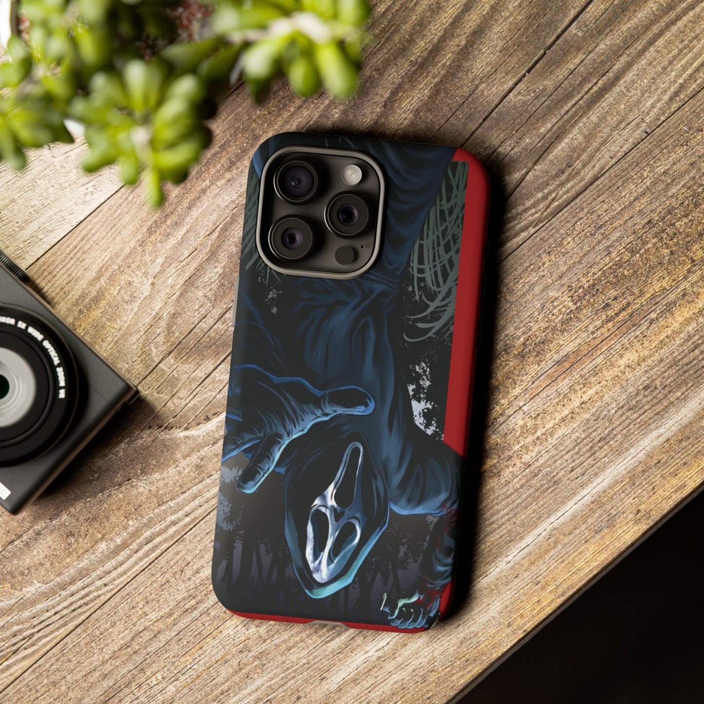 Scream Phone Case, Halloween, Tough Phone Cover Iphone 15 Pro Max, 14 Plus, 13, 12, 11 & Samsung S24, S23, Pixel 8 Pro, Horror Case