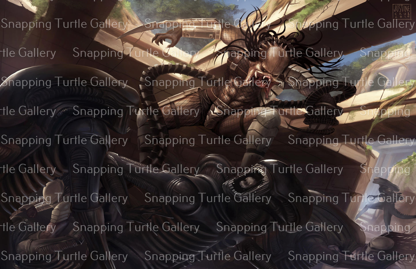 Aliens Vs Predator Wall Art