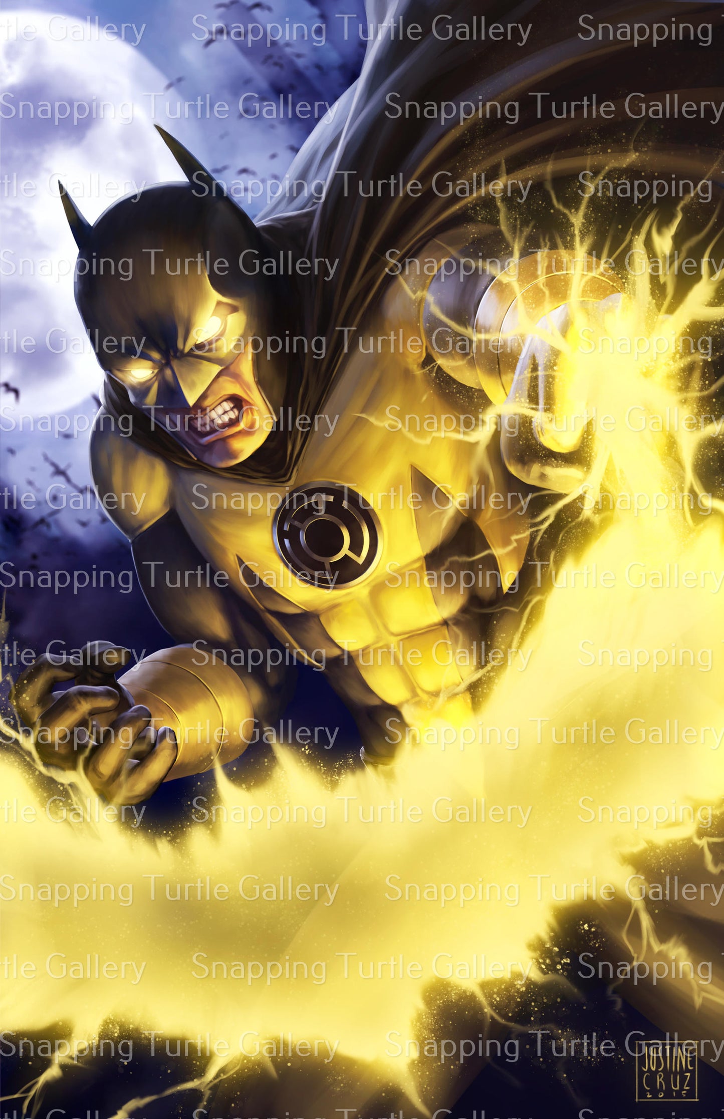 Yellow Lantern Batman Wall Art