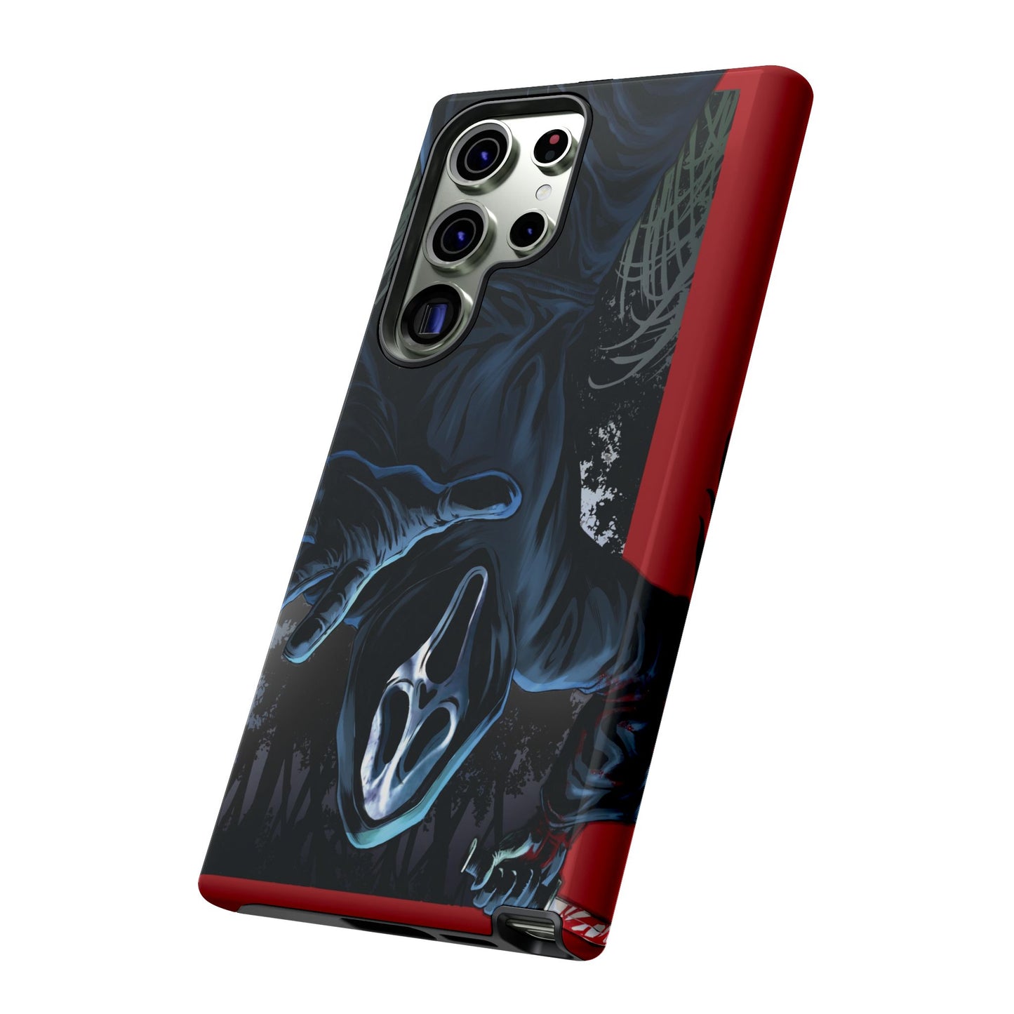Scream Phone Case, Halloween, Tough Phone Cover Iphone 15 Pro Max, 14 Plus, 13, 12, 11 & Samsung S24, S23, Pixel 8 Pro, Horror Case