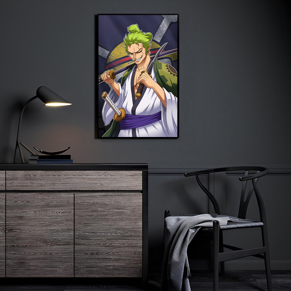 One Piece Pirate Zoro Wall Art