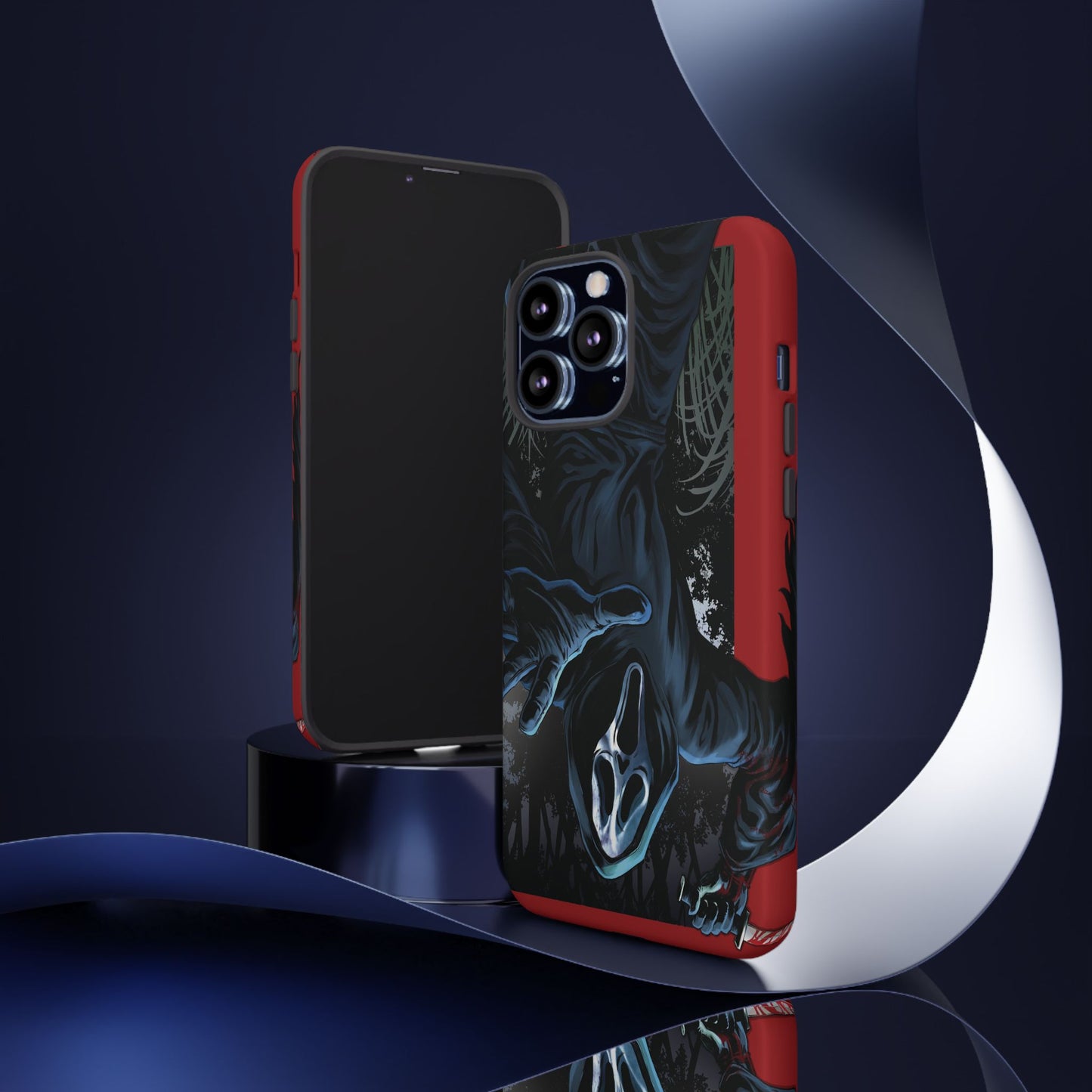 Scream Phone Case, Halloween, Tough Phone Cover Iphone 15 Pro Max, 14 Plus, 13, 12, 11 & Samsung S24, S23, Pixel 8 Pro, Horror Case