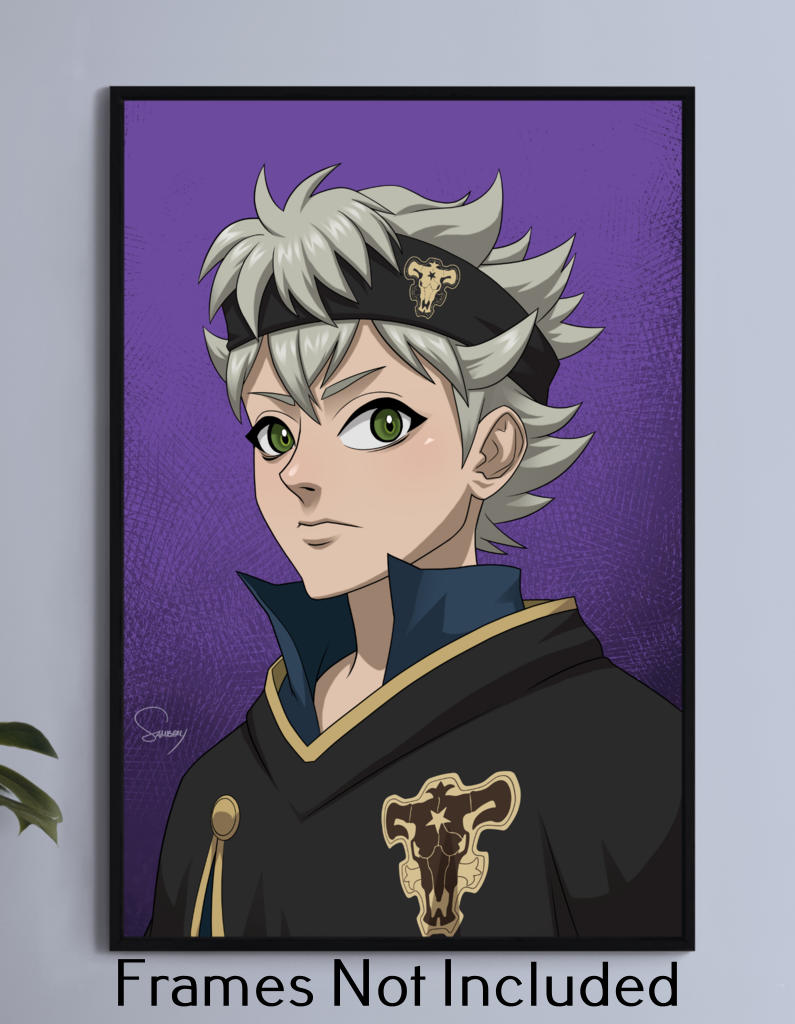 Black Clover Asta Wall Art