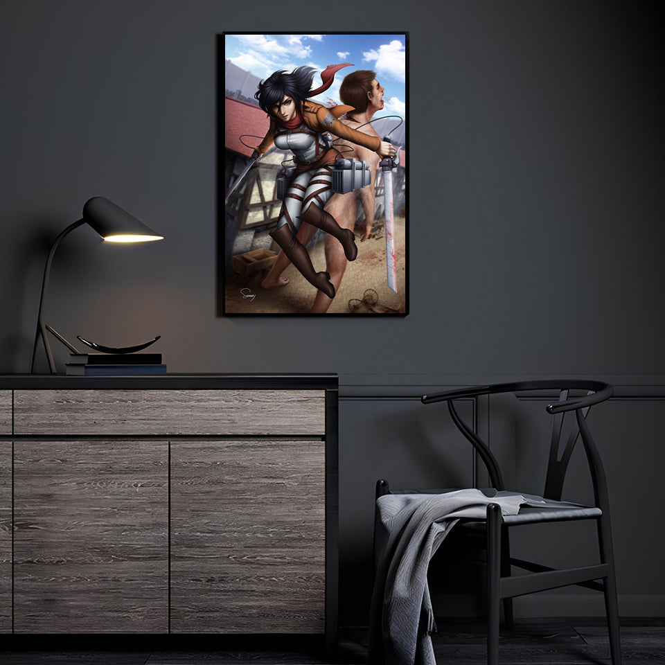Mikasa Titan Attack on Titan Wall Art