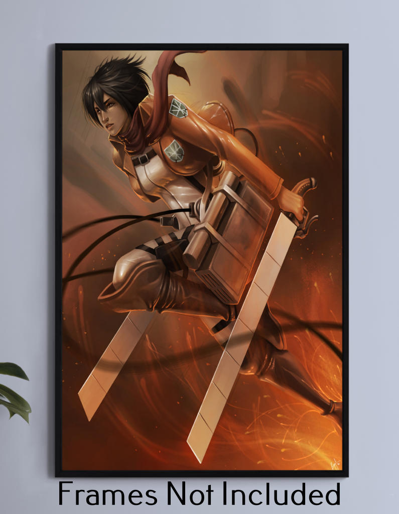 Mikasa Titan Attack on Titan Wall Art
