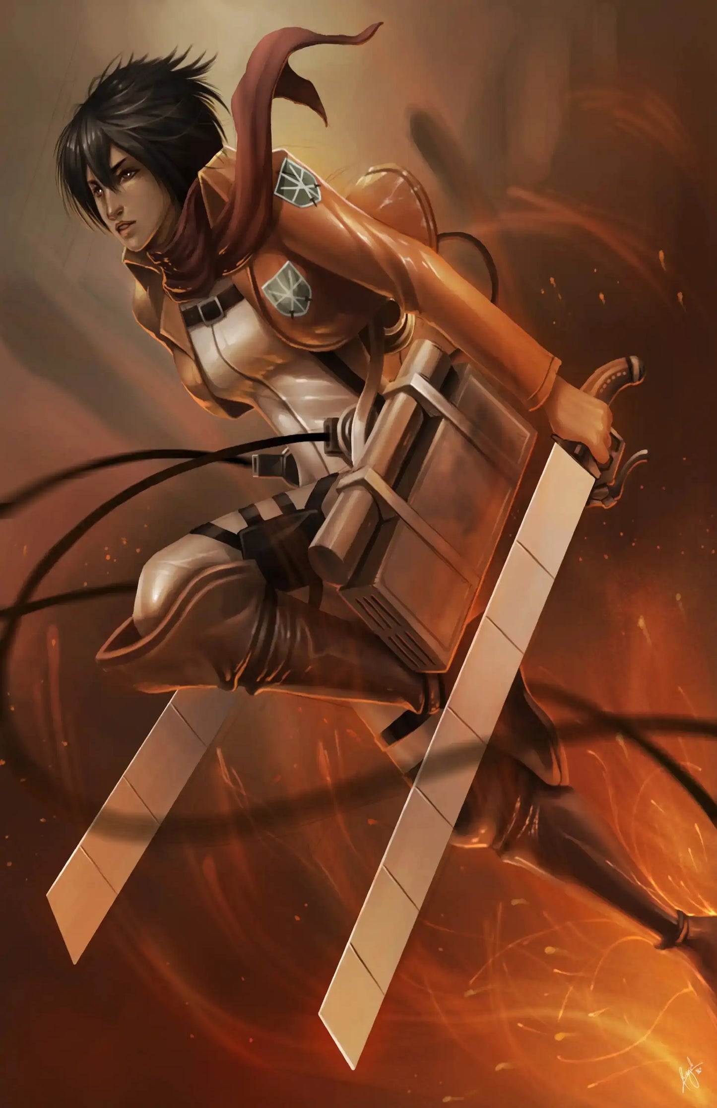 Mikasa Titan Attack on Titan
