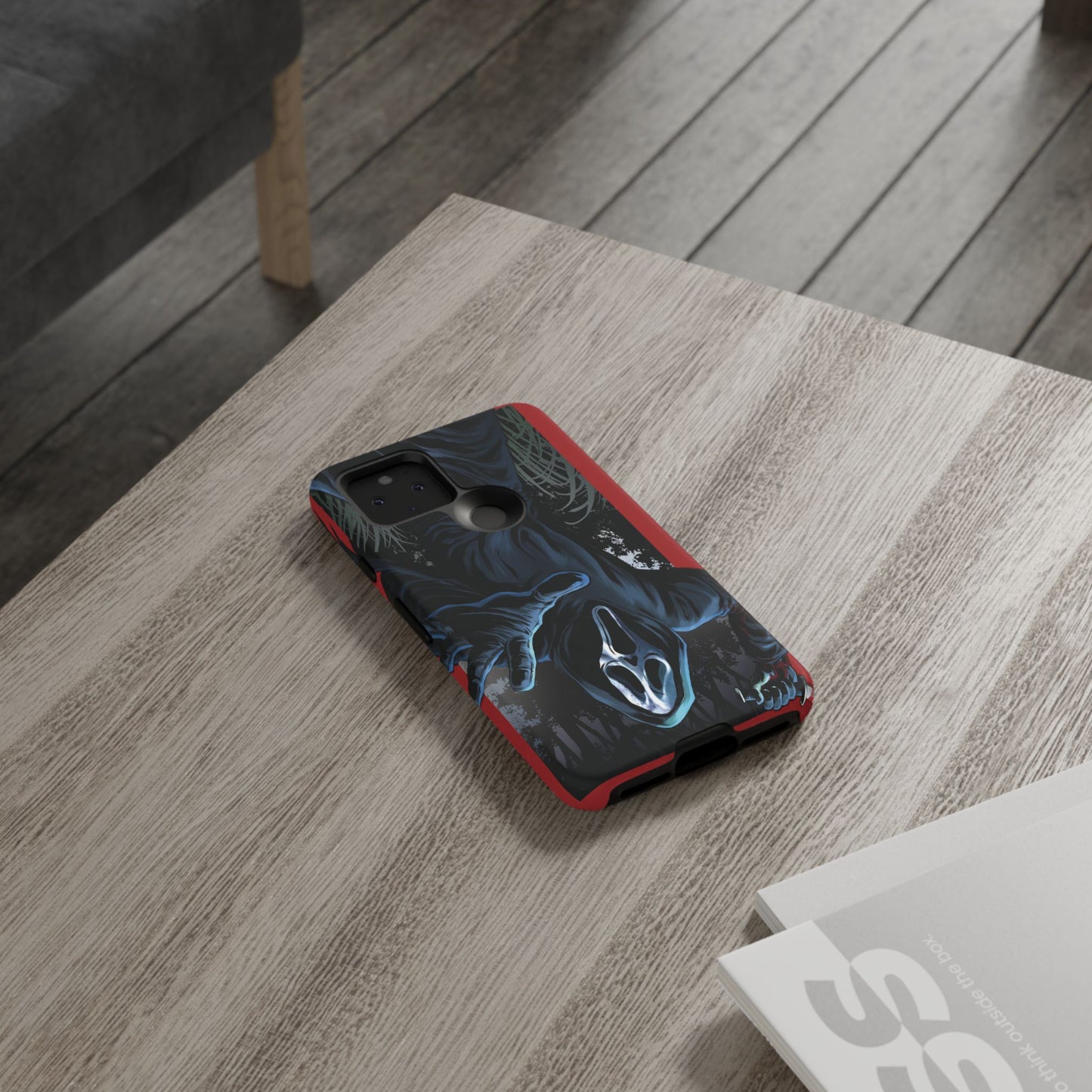 Scream Phone Case, Halloween, Tough Phone Cover Iphone 15 Pro Max, 14 Plus, 13, 12, 11 & Samsung S24, S23, Pixel 8 Pro, Horror Case