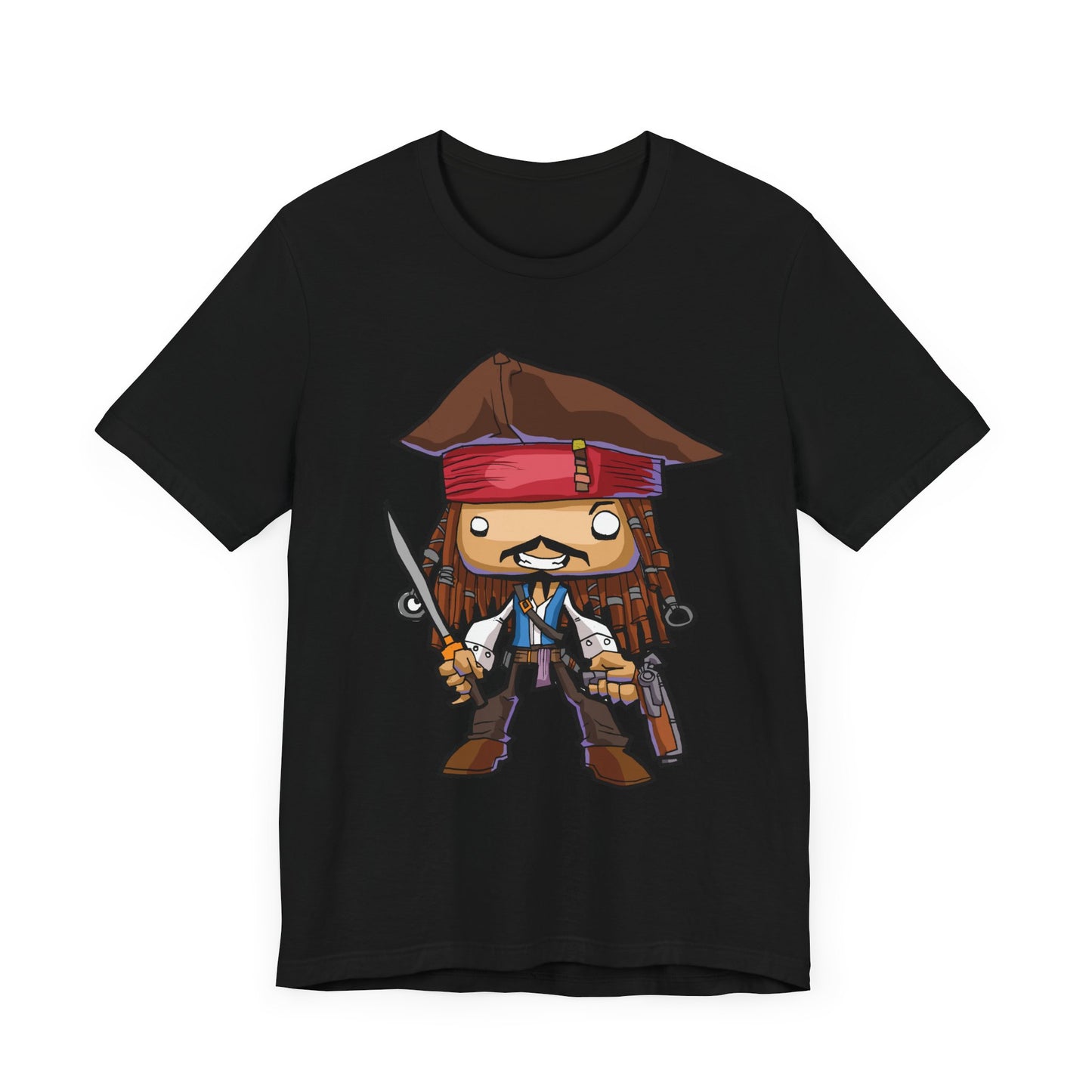 Pirates Of The Caribbean Captain Jack Sparrow Chibi T-Shirt