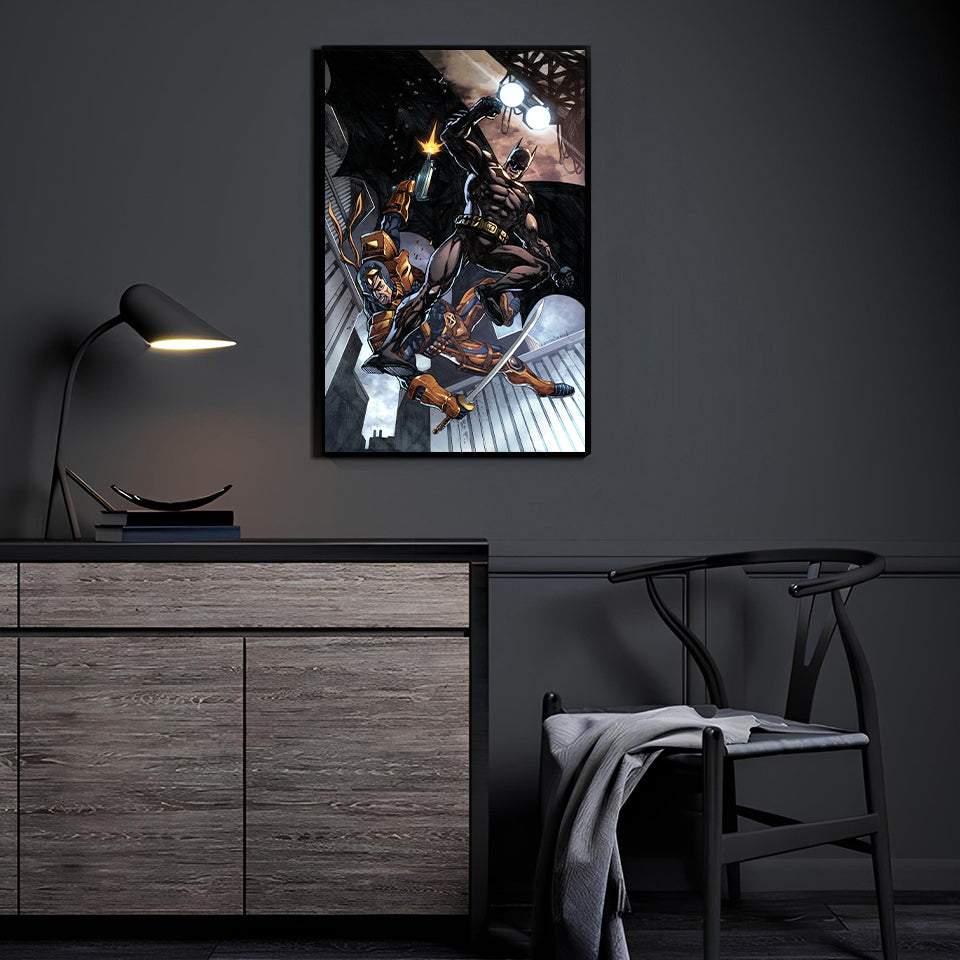 Batman Vs Deathstroke Wall Art