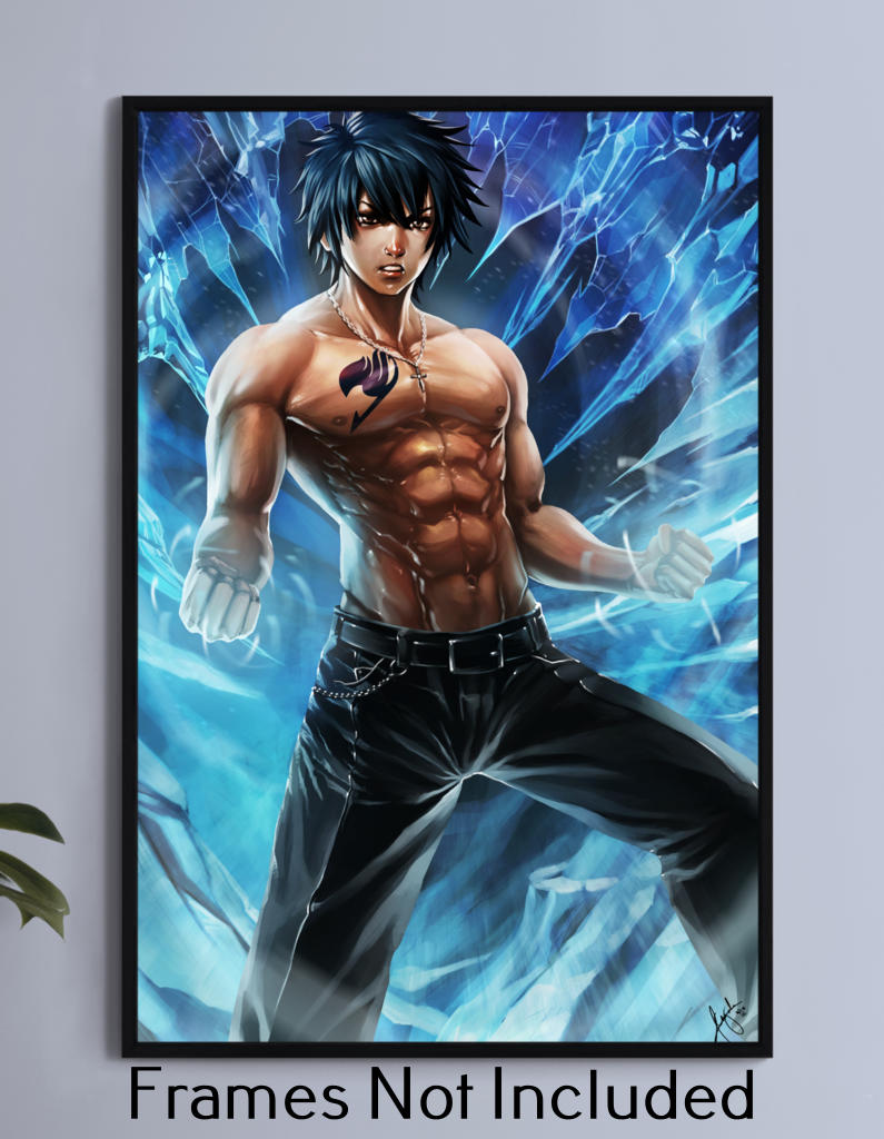 Frozen Resolve Wall Art Poster Print – Gray Fairy Tail by Caesar