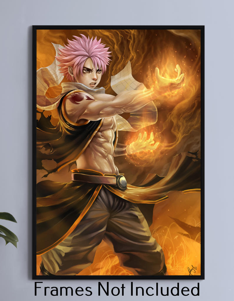 Fire Belly Natsu Wall Art