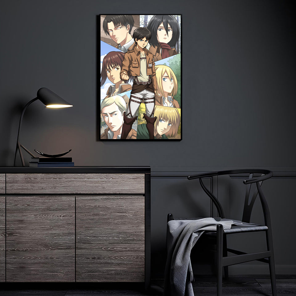 Heros of Attack on Titan Wall Art