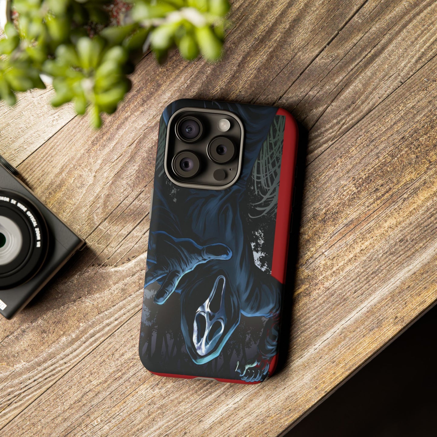 Scream Phone Case, Halloween, Tough Phone Cover Iphone 15 Pro Max, 14 Plus, 13, 12, 11 & Samsung S24, S23, Pixel 8 Pro, Horror Case