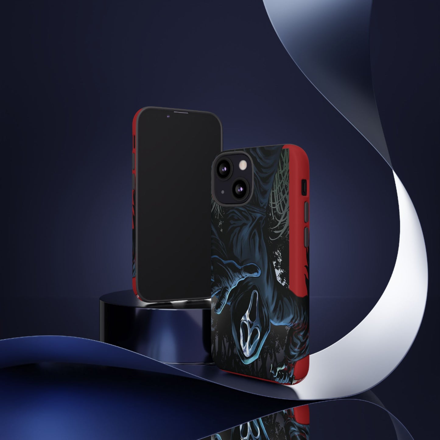 Scream Phone Case, Halloween, Tough Phone Cover Iphone 15 Pro Max, 14 Plus, 13, 12, 11 & Samsung S24, S23, Pixel 8 Pro, Horror Case