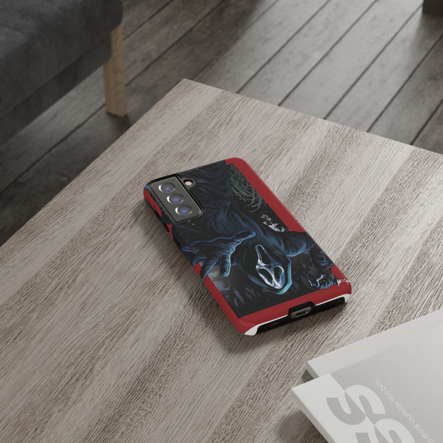 Scream Phone Case, Halloween, Tough Phone Cover Iphone 15 Pro Max, 14 Plus, 13, 12, 11 & Samsung S24, S23, Pixel 8 Pro, Horror Case