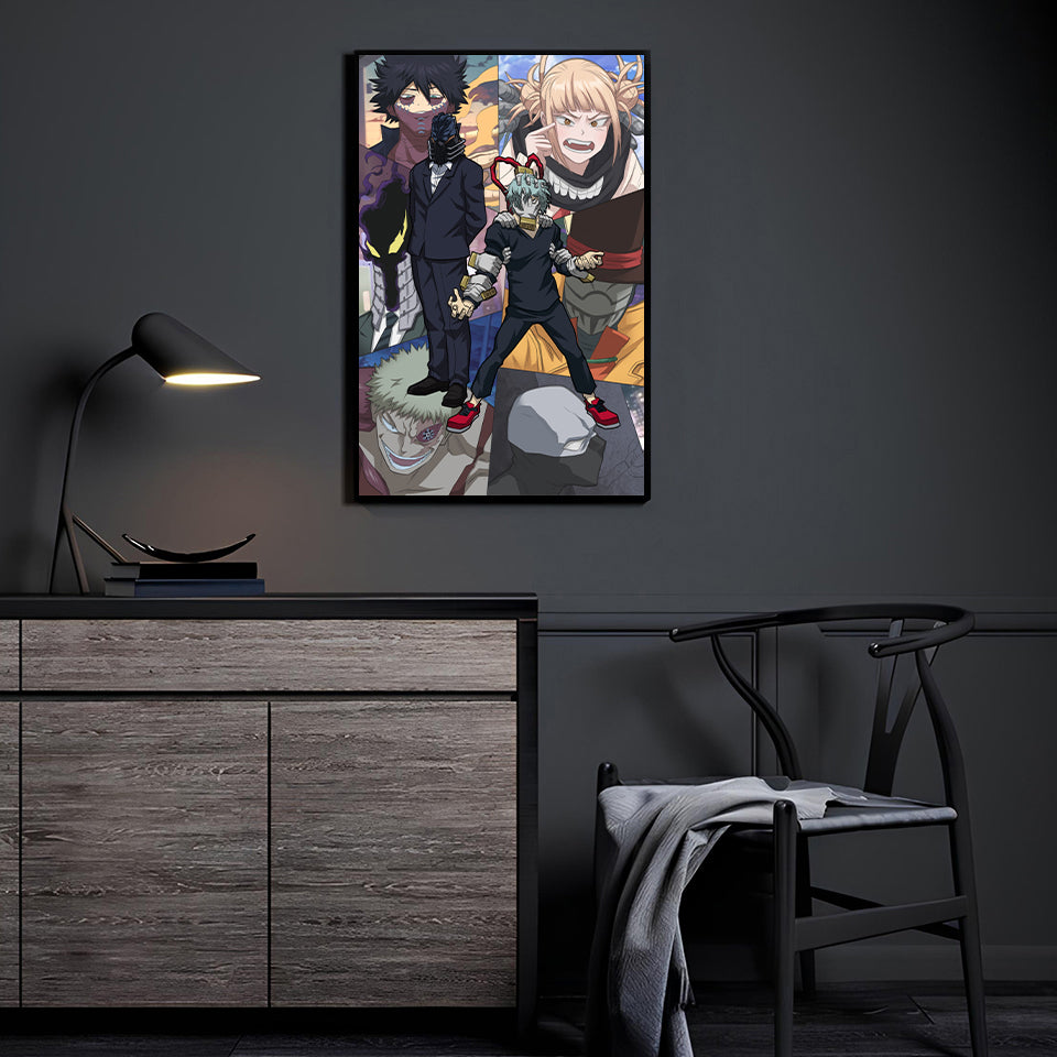 Villains of My Hero Academia Wall Art