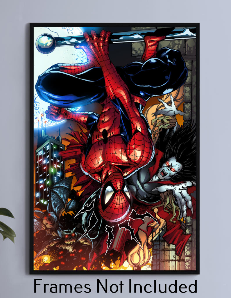 Spider-Man Vs Morbius Wall Art