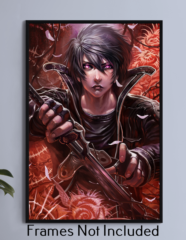 Sword Art Online Kirito Wall Art