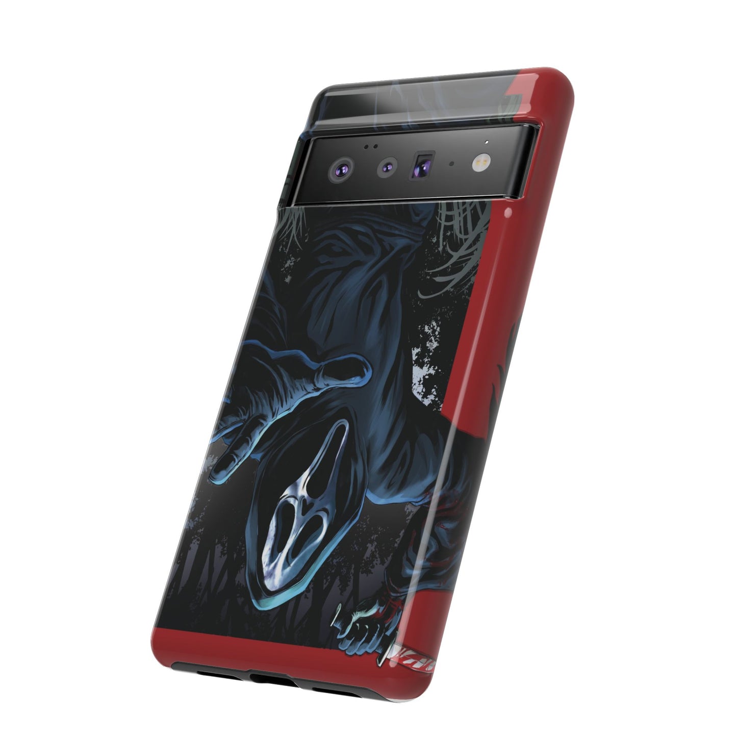 Scream Phone Case, Halloween, Tough Phone Cover Iphone 15 Pro Max, 14 Plus, 13, 12, 11 & Samsung S24, S23, Pixel 8 Pro, Horror Case