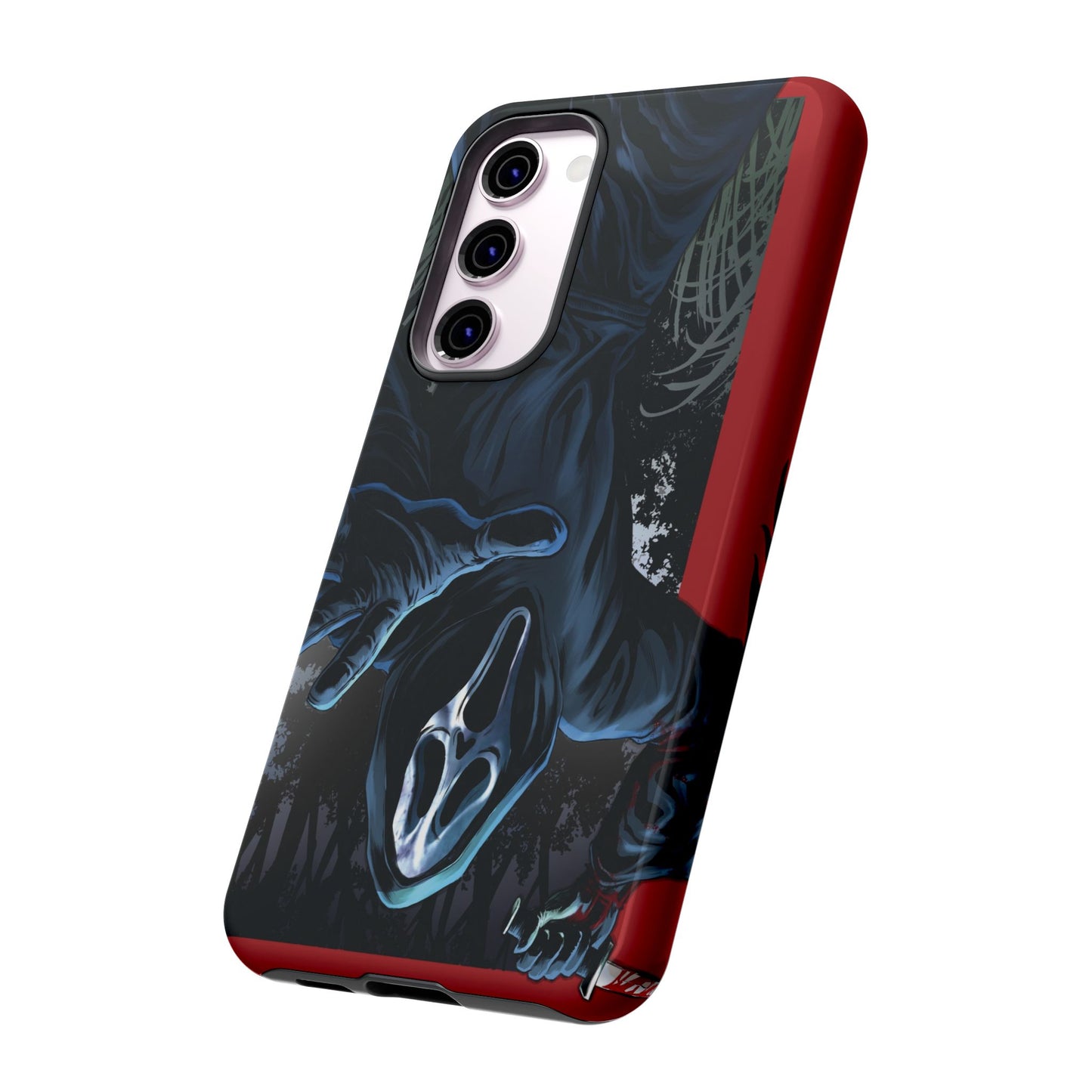 Scream Phone Case, Halloween, Tough Phone Cover Iphone 15 Pro Max, 14 Plus, 13, 12, 11 & Samsung S24, S23, Pixel 8 Pro, Horror Case