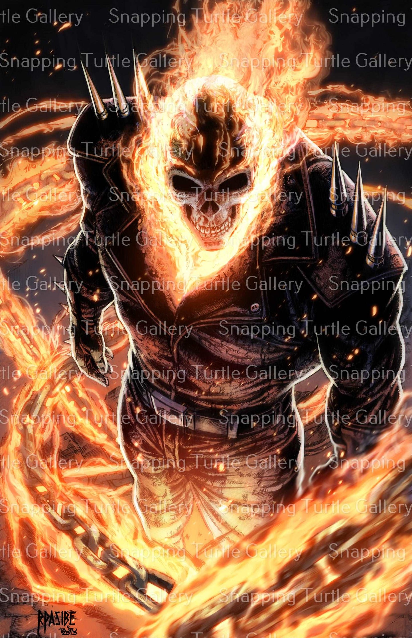 Blazing Ghost Rider - Snapping Turtle Gallery