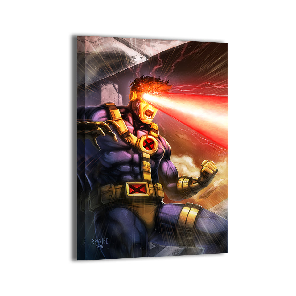 Cyclops by Ryan Pasibe, colors by Brian Valeza; gallery-wrapped, ready to hang.