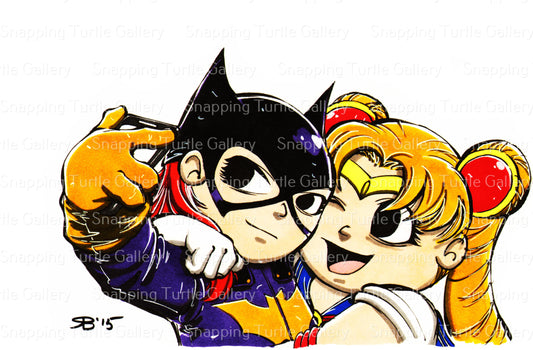 Chibi Batgirl and Sailor Moon Snapping Turtle Gallery